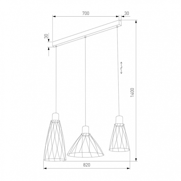 Подвесной светильник TK Lighting 10149 Modesto