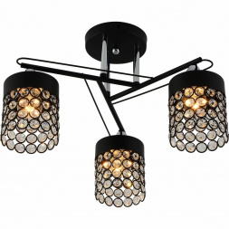 Потолочная люстра Reluce 01312-0.3-03 BK+CR