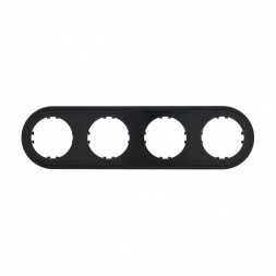 Рамка LK Studio 4-постовая круглая (черный) Vintage-Classic 889408-1