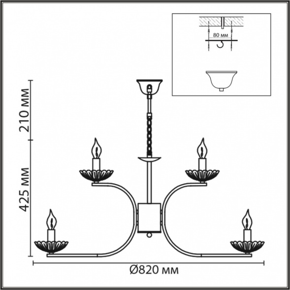 Люстра подвесная LUMION CLASSI 8155/9