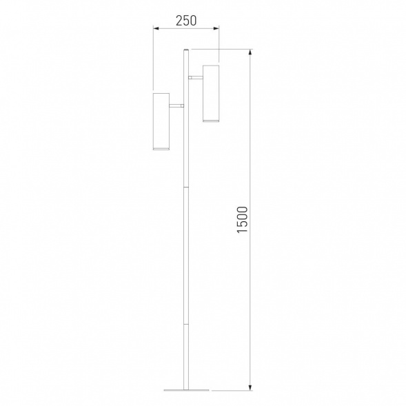 Торшер Eurosvet Barre 01087/2 латунь