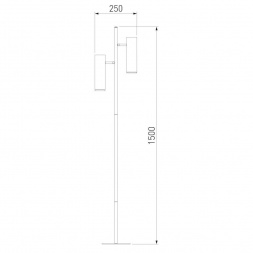 Торшер Eurosvet Barre 01087/2 латунь