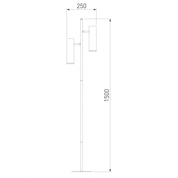 Торшер Eurosvet Barre 01087/2 латунь