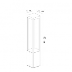 Уличный светодиодный светильник Arte Lamp Pherkad A2726PA-1BK