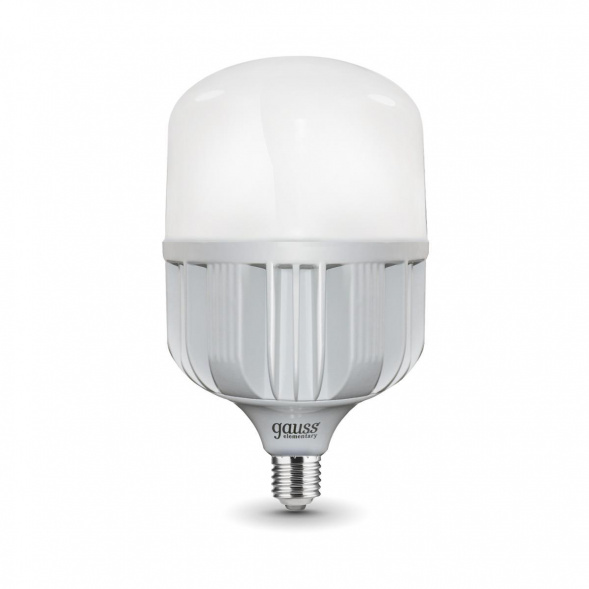 Лампа светодиодная Gauss E40 95W 6500K матовая 60430