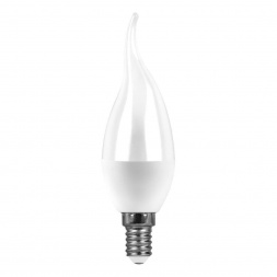 Лампа светодиодная Feron E14 7W 6400K матовая LB-97 38135