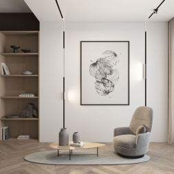 Трековый светодиодный светильник Denkirs Smart Linear DK8014-BK