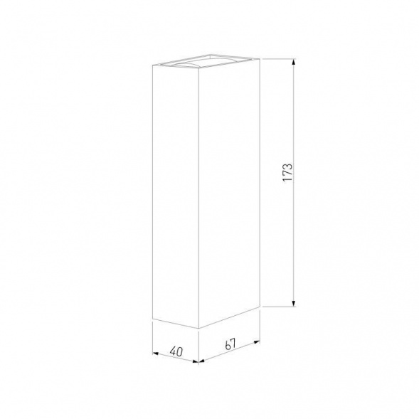 Уличный настенный светодиодный светильник Elektrostandard Blaze 35136/W черный a057050