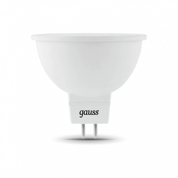 Лампа светодиодная диммируемая Gauss GU5.3 5W 3000K матовая 101505105-D