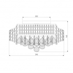 Потолочная люстра Eurosvet 16017/6 золото Strotskis