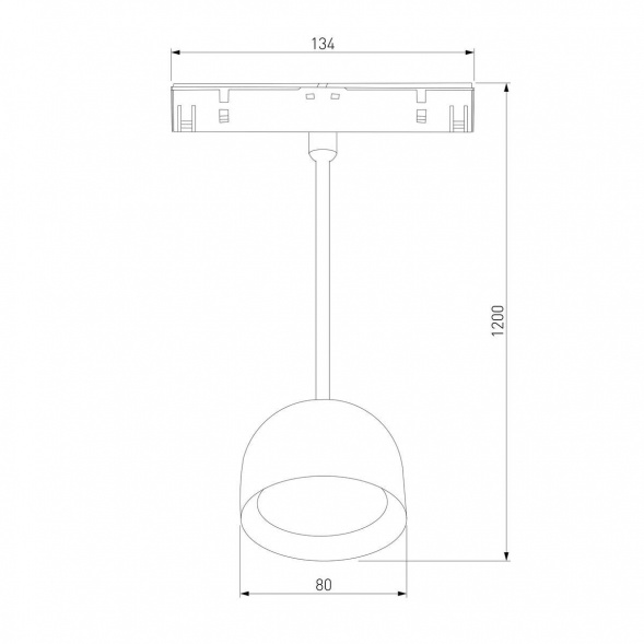 Трековый светодиодный светильник Elektrostandard Slim Magnetic Uno 85126/01 a065481