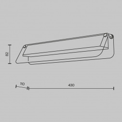 Настенный светильник Maytoni Flat MOD296WL-L10BC3K