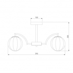 Потолочная люстра Eurosvet Оптима Eden 30178/5 латунь