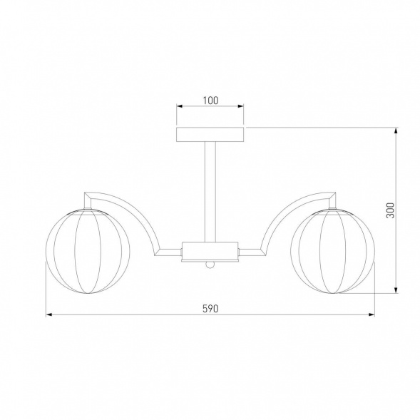 Потолочная люстра Eurosvet Оптима Eden 30178/5 латунь