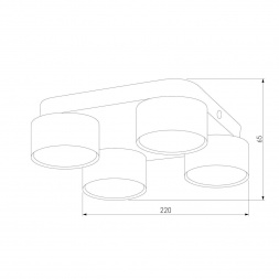 Потолочная люстра TK Lighting 3401 Space Black