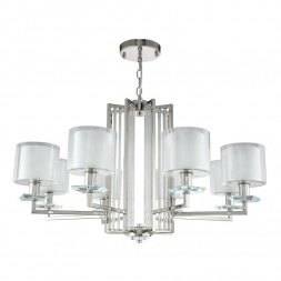 Подвесная люстра Crystal Lux Nicolas SP-PL8 Nickel/White