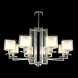 Подвесная люстра Crystal Lux Nicolas SP-PL8 Nickel/White