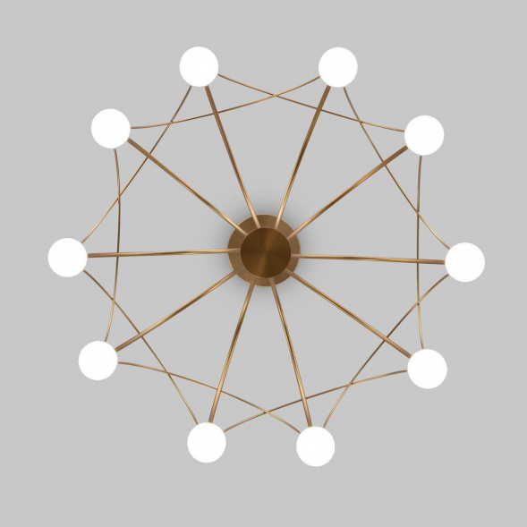 Подвесная светодиодная люстра Eurosvet Ragno 90030/10 LED золото