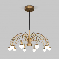 Подвесная светодиодная люстра Eurosvet Ragno 90030/10 LED золото