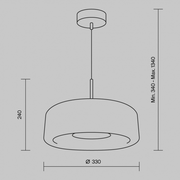 Подвесной светодиодный светильник Maytoni Madmen MOD127PL-L6AM