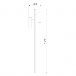 Торшер Eurosvet Barre 01087/2 черный