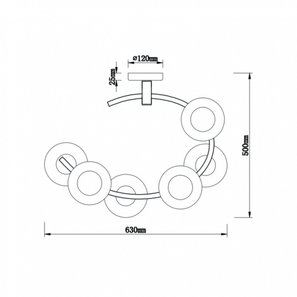 Потолочный светильник Vele Luce Astoria VL5004P62
