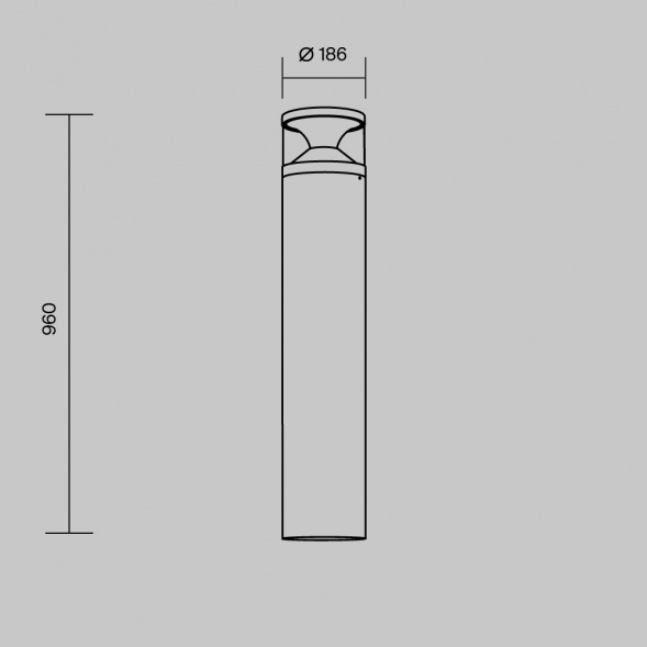 Ландшафтный светильник Maytoni Outdoor O496FL-L21B3K2