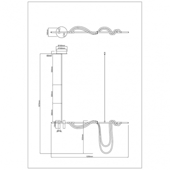 Подвесной светодиодный светильник Arte Lamp Klimt A2850SP-45PB