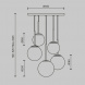 Подвесная люстра Maytoni Basic form MOD321PL-05B