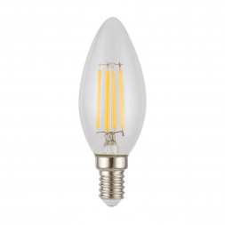 Лампа светодиодная филаментная диммируемая Voltega E14 5W 4000K прозрачная 8461