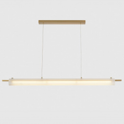 Подвесной светодиодный светильник Crystal Lux Tunnel SP40 Led Brass