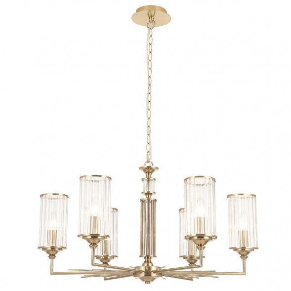 Подвесная люстра Crystal Lux Gloria SP6 Brass