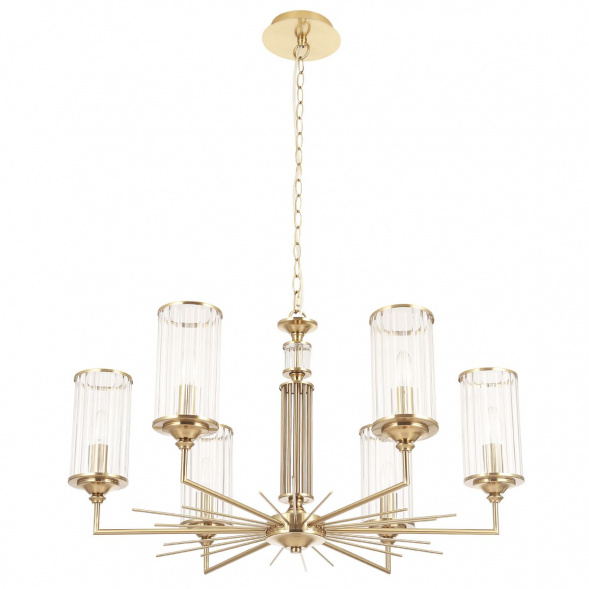 Подвесная люстра Crystal Lux Gloria SP6 Brass
