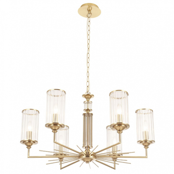 Подвесная люстра Crystal Lux Gloria SP6 Brass
