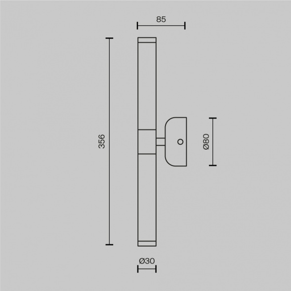 Настенный светильник Maytoni Modern Axis MOD106WL-L10G3K
