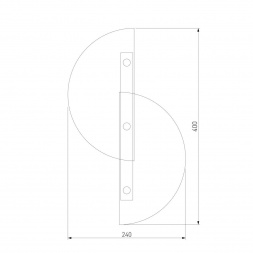 Настенный светодиодный светильник Eurosvet Colour 40160 LED янтарный
