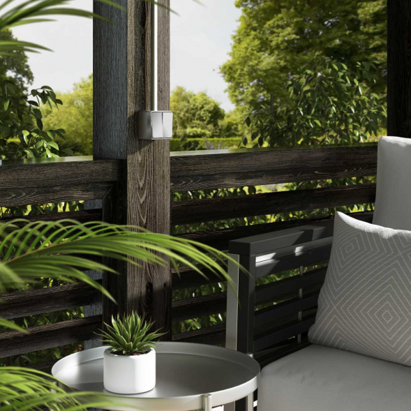 Выключатель двухклавишный влагозащищенный Werkel Gallant серебряный W5020206 4690389167133