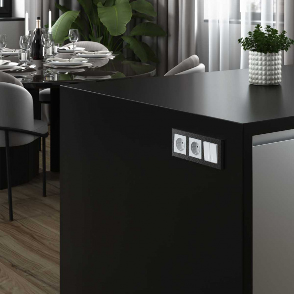 Выключатель двухклавишный Werkel с подсветкой белый матовый W1120161 4690389184666