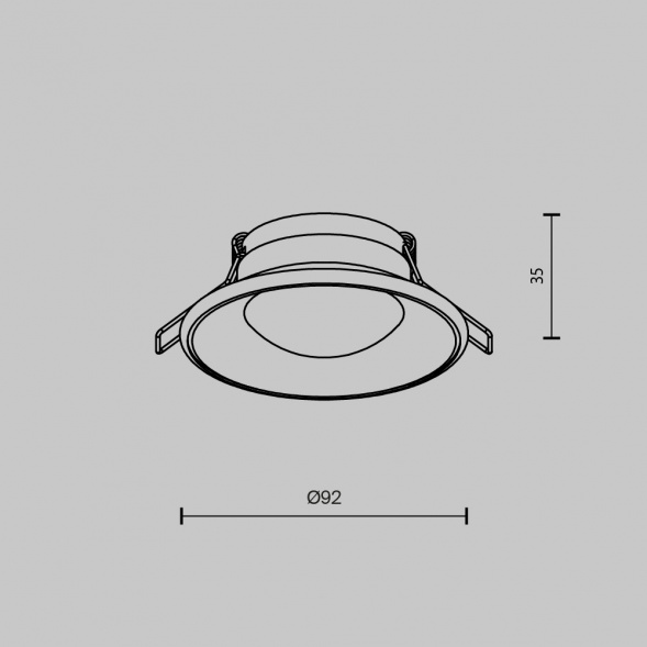 Встраиваемый светильник Maytoni Technical DL096-GU10-W