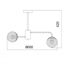 Потолочная люстра Escada Twilight 646/6P