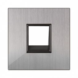 Лицевая панель Werkel розетки RJ45 и RJ11 глянцевый никель WL02-RJ-CP 4690389100406