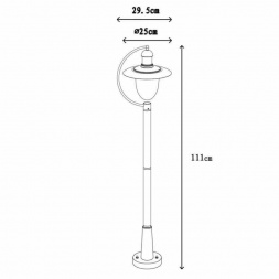 Уличный светильник Lucide Aruba 11873/01/97