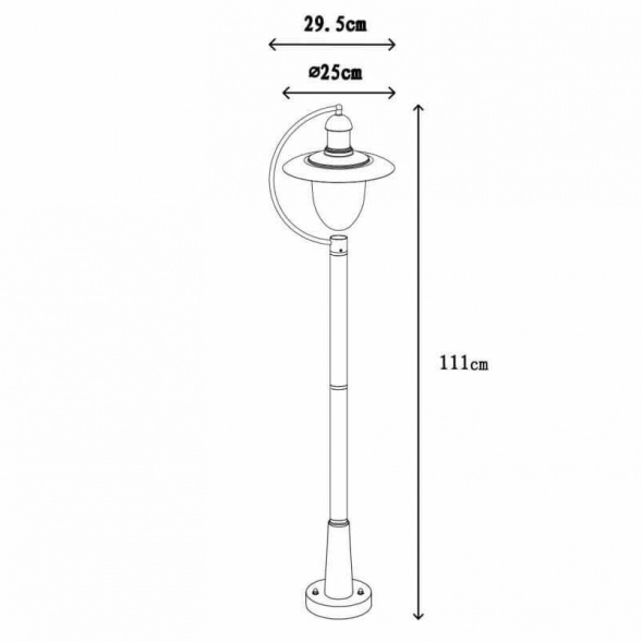 Уличный светильник Lucide Aruba 11873/01/97