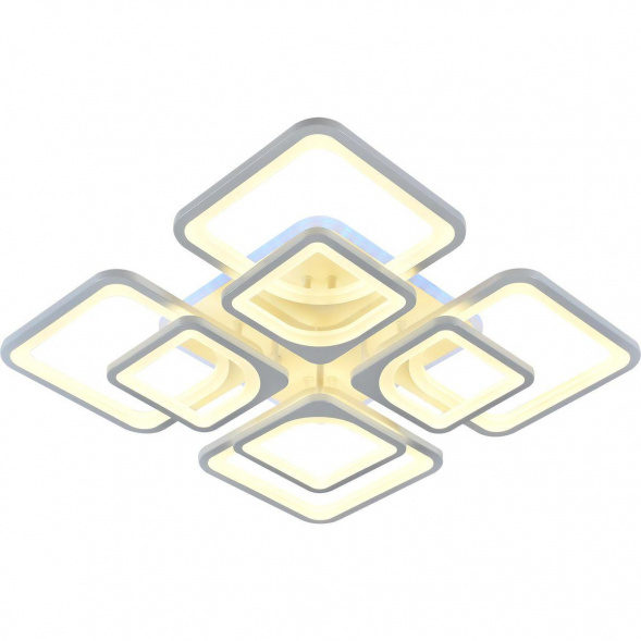 Потолочная светодиодная люстра Reluce 11005-0.3-4+4RGB WH(RGB)