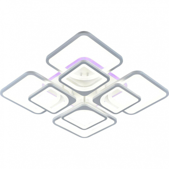 Потолочная светодиодная люстра Reluce 11005-0.3-4+4RGB WH(RGB)