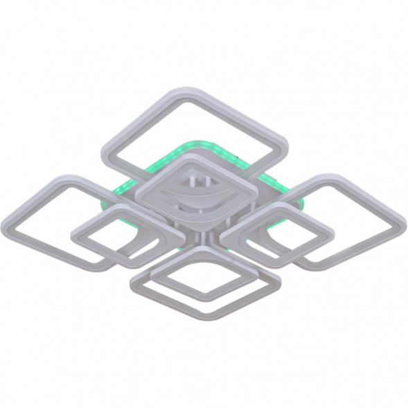 Потолочная светодиодная люстра Reluce 11005-0.3-4+4RGB WH(RGB)