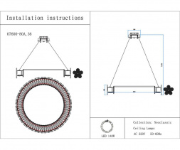 Люстра Kink Light Лиона 07600-80A,36