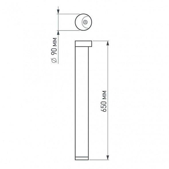 Уличный светодиодный светильник Arlight LGD-Path-Round90-H650B-7W Warm White 020349
