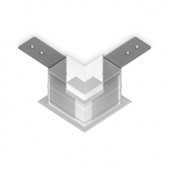 Коннектор L-образный встраиваемый Ambrella Light Track System Magnetic 220V GL1039