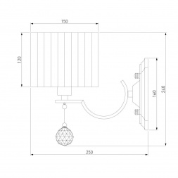 Бра Eurosvet 60095/1 хром
